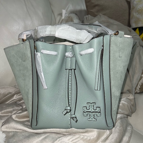 Tory Burch Light Blue Bucket Bag - Main Image